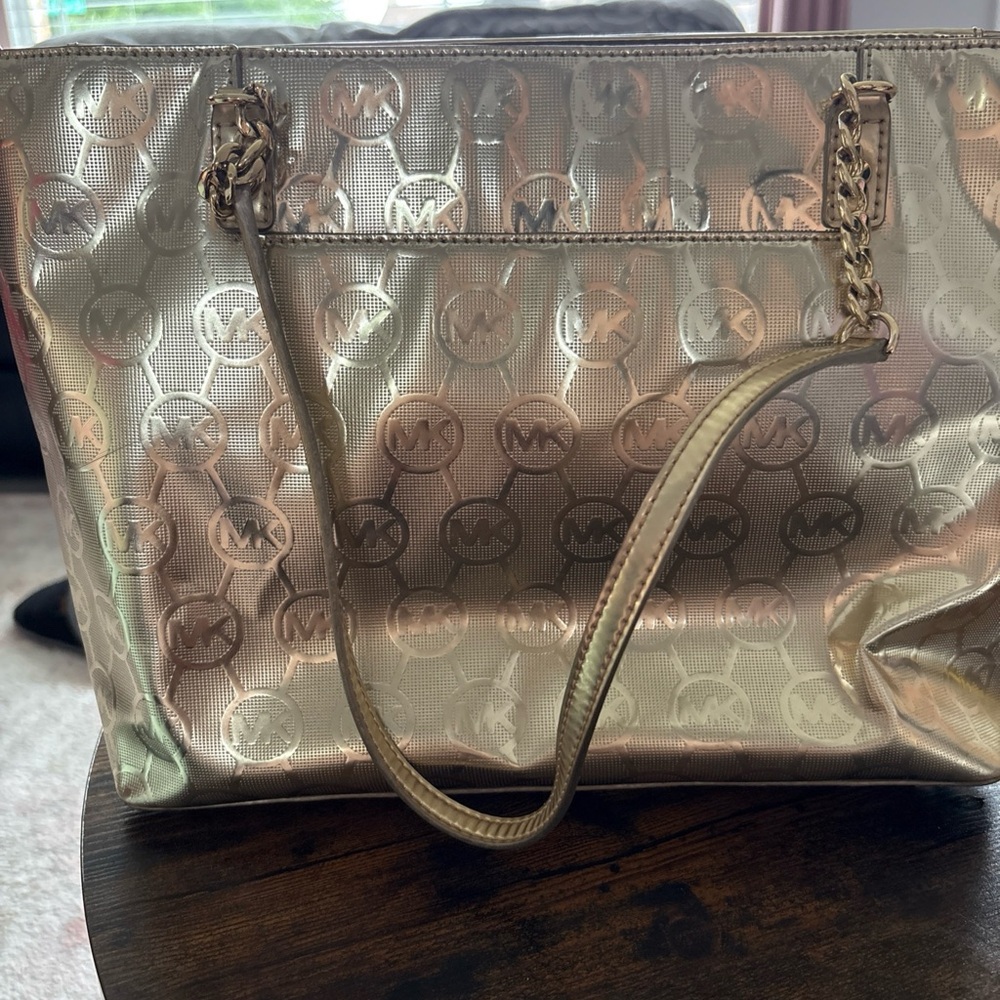 Michael Kors Gold Elegant Tote